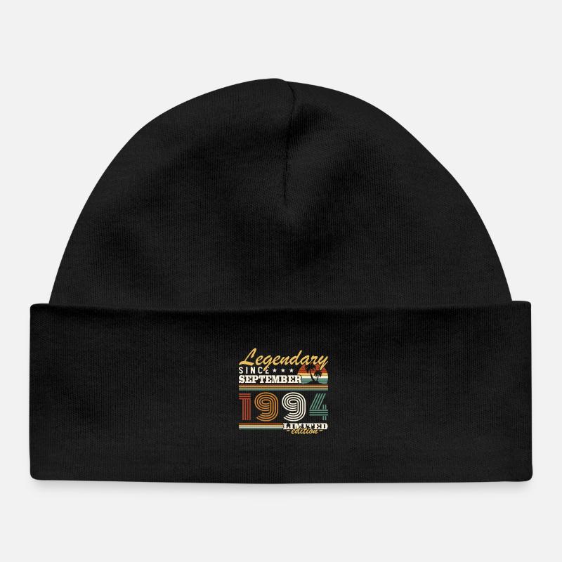 Septembre 1994 Vintage Cadeau Anniversaire - Bonnet bébé bio - noir