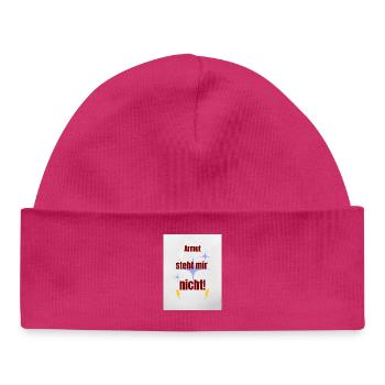 Humorous Pride Saying - Baby Organic Beanie - hot pink - Front