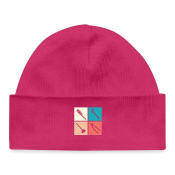 Chauffagiste Plombier Plombier de construction chauffage - Bonnet bébé bio - hot pink - Devant