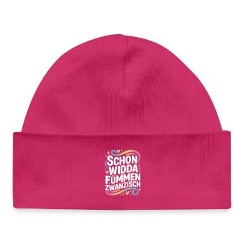 Widda Fümmen Zwanzisch fête déjà ses 50 ans - Bonnet bébé bio - hot pink - Devant