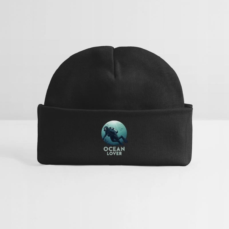 Plongeur amoureux de l’océan Bonnet bébé bio