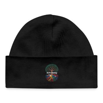 Deeply Rooted Hispanic Heritage Wurzeln - Baby Organic Mütze - Schwarz - Vorne