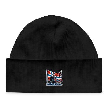 Norway Angler Fishing - Bonnet bébé bio - noir - Devant