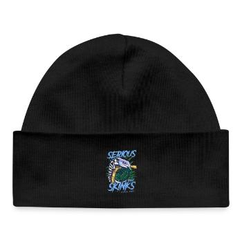 Serious About Blue Tongue Skinks Since 1983 - Baby Organic Beanie - black - Front