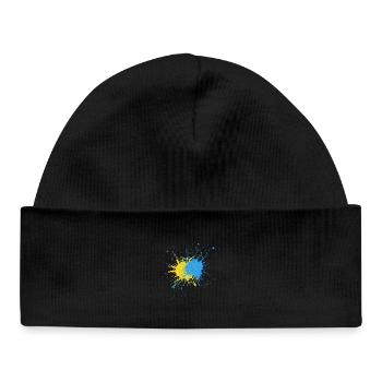 Creative Color Strike Design - Baby Organic Beanie - black - Front