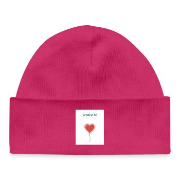Glaube an dich selbst - Baby Organic Mütze - hot Pink - Vorne