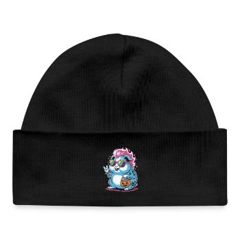 Punk Hamster Cochon d’Inde Halloween - Bonnet bébé bio - noir - Devant