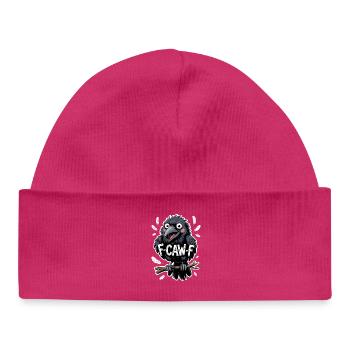 F-Caw-F Meme Crow - Bonnet bébé bio - hot pink - Devant