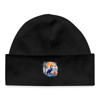 Toucans Toucan - Baby Organic Beanie - black - Front