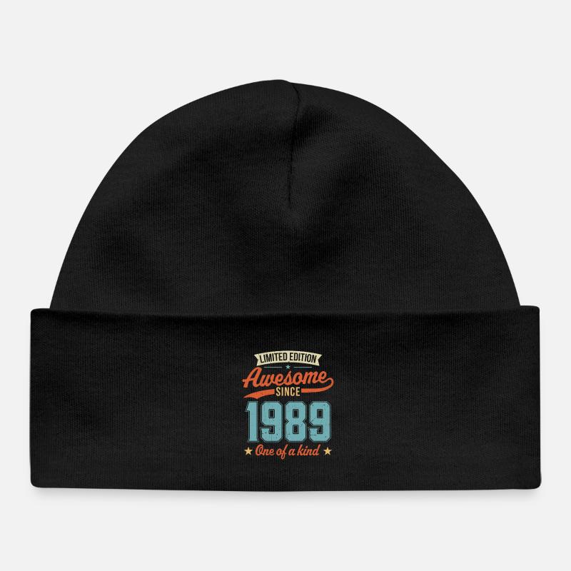 Génial depuis 1989 - Bonnet bébé bio - noir