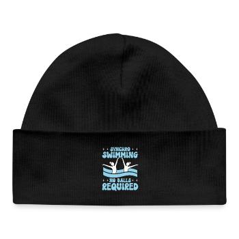 Synchronschwimmen Kunstschwimmen Wassersport - Baby Organic Mütze - Schwarz - Vorne