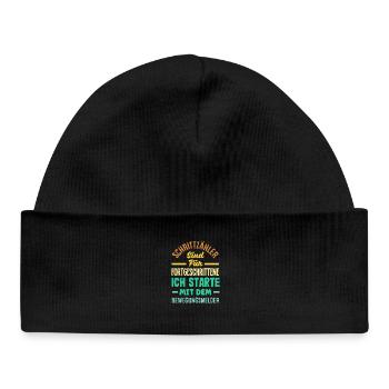 Podomètre? J’utilise le détecteur de mouvement - Bonnet bébé bio - noir - Devant