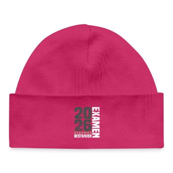 Hebamme Examen Bestanden 2026 - Baby Organic Mütze - hot Pink - Vorne