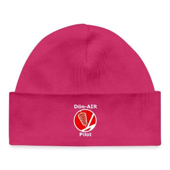 Pilote de Dön-Air - Bonnet bébé bio - hot pink - Devant