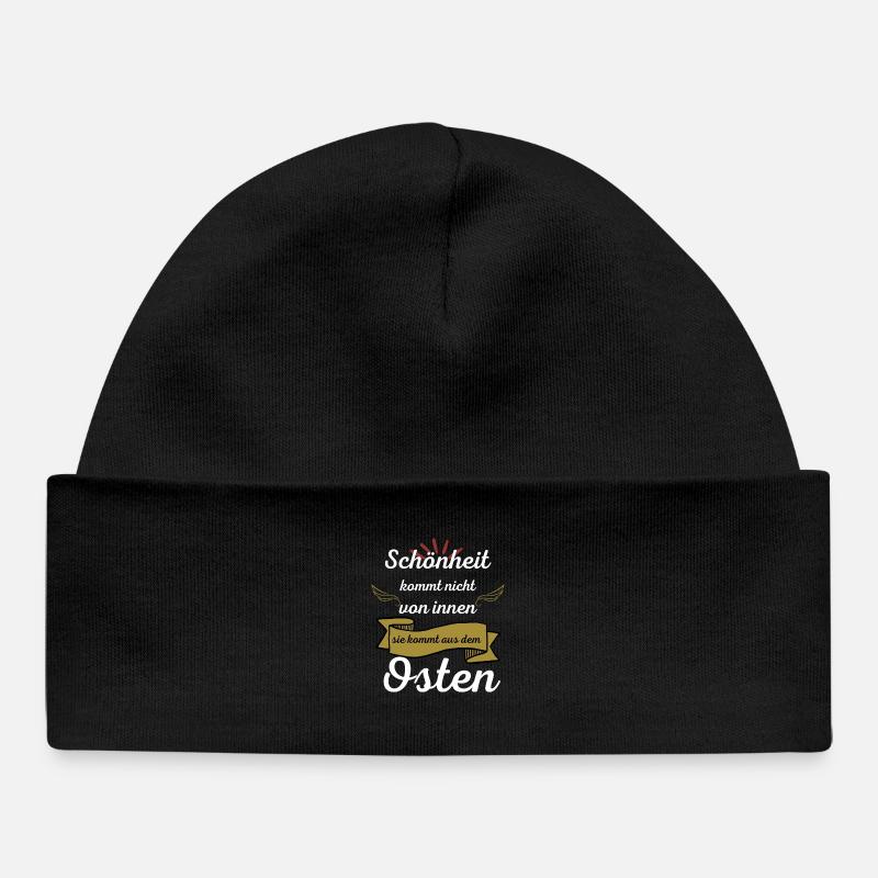 La beauté vient de l’Orient - Bonnet bébé bio - noir
