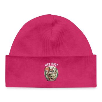 Conception de tir à l’arc pour les archers et les parcours - Bonnet bébé bio - hot pink - Devant