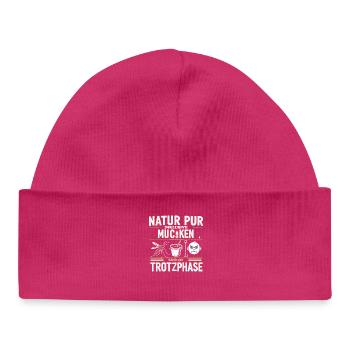 Natur Pur Mücken Trotzphase - Baby Organic Mütze - hot Pink - Vorne