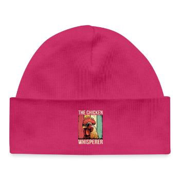 Le thé rétro Chicken Whisperer - Bonnet bébé bio - hot pink - Devant