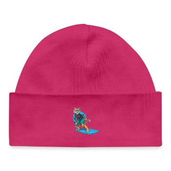Tiger Surfing Planche de surf Été - Bonnet bébé bio - hot pink - Devant