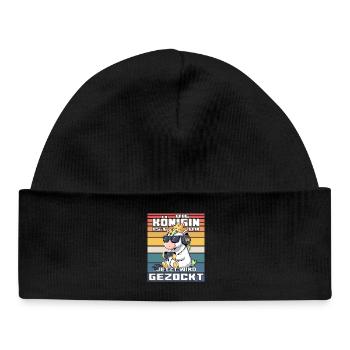 Unicorn Queen Gamble - Baby Organic Beanie - black - Front