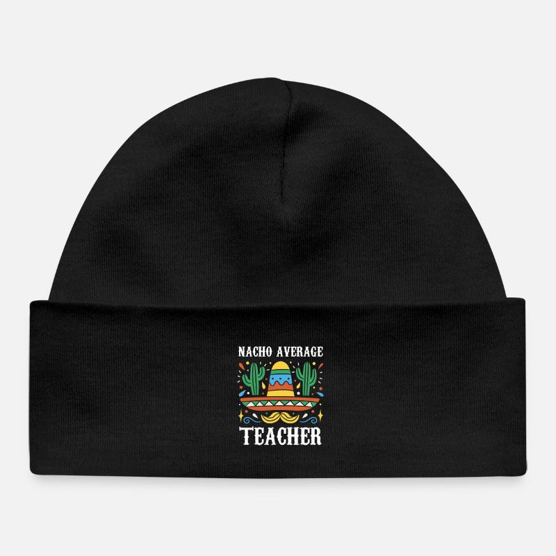 Nacho Enseignant moyen - Bonnet bébé bio - noir
