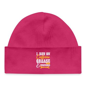 Mécanicien Mécatronicien Technicien Bricoleur Cadeau - Bonnet bébé bio - hot pink - Devant