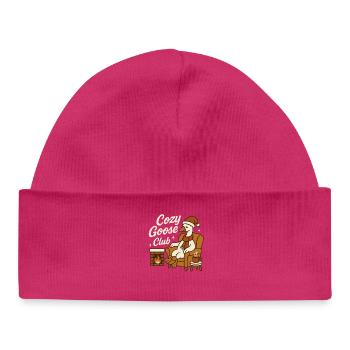 Noël Cozy Goose Club Santa Noël - Bonnet bébé bio - hot pink - Devant