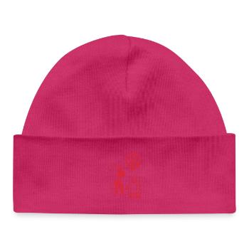 Let It Rise Peace Sign Hope Protest Symbolism - Baby Organic Beanie - hot pink - Front
