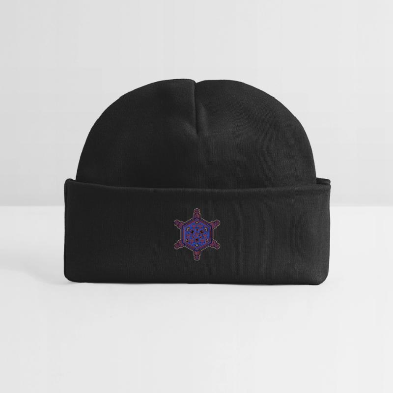 Expérience d’évolution fractale Motif hexagone étoile Bonnet bébé bio