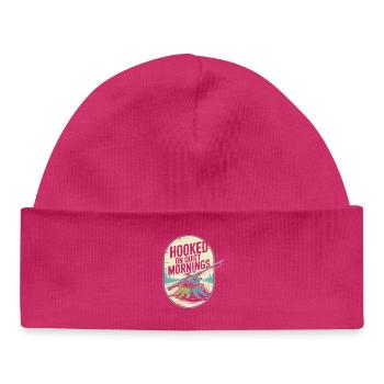 Süchtig nach Quiet Mornings Angel-Enthusiast - Baby Organic Mütze - hot Pink - Vorne