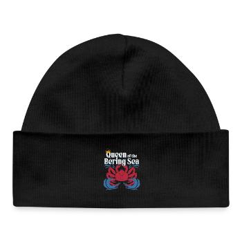 Crabe royal d’Alaska - Bonnet bébé bio - noir - Devant