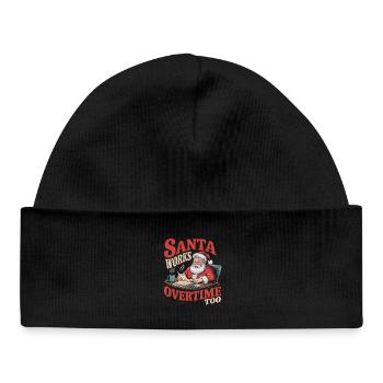 Le stress de Noël au bureau - Bonnet bébé bio - noir - Devant