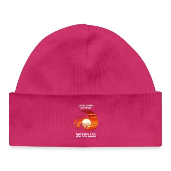 Cooldown aktiv | Goldene Stunde Fotografie - Baby Organic Mütze - hot Pink - Vorne