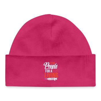 Hématologie École d’infirmières Hem/Onc Infirmière - Bonnet bébé bio - hot pink - Devant
