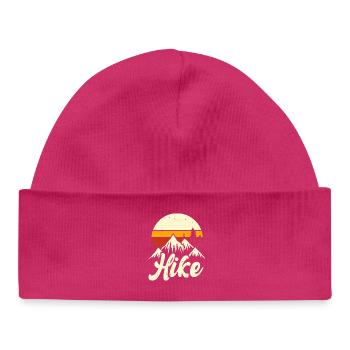 Hiking Retro - Baby Organic Mütze - hot Pink - Vorne