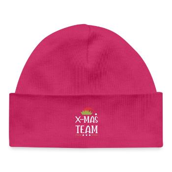 Escouade de Noël - Bonnet bébé bio - hot pink - Devant