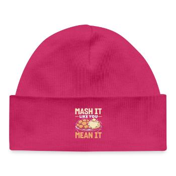 Taters Over Haters Kartoffel - Baby Organic Mütze - hot Pink - Vorne