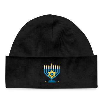 Hanoucca - Bonnet bébé bio - noir - Devant