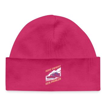 Winterdienst YOUR DRIVEWAY YOUR PROBLEM Lustig - Baby Organic Mütze - hot Pink - Vorne