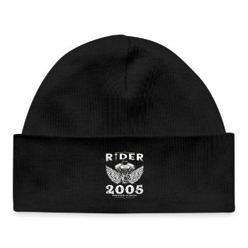 Rider depuis 2005 - 20 ans de route et d’acier - Bonnet bébé bio - noir - Devant