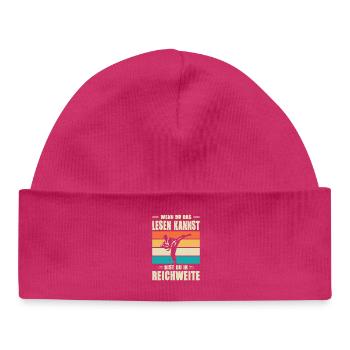 Cadeaux d’entraînement en karaté Entraînement en karaté - Bonnet bébé bio - hot pink - Devant