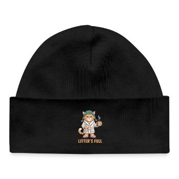 Rôti du matin - Bonnet bébé bio - noir - Devant