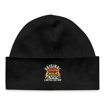 Anniversary January 2006 Limited Edition Original - Baby Organic Beanie - black - Front