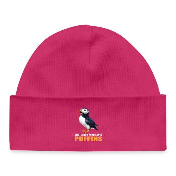 Puffin Papageientaucher - Baby Organic Mütze - hot Pink - Vorne