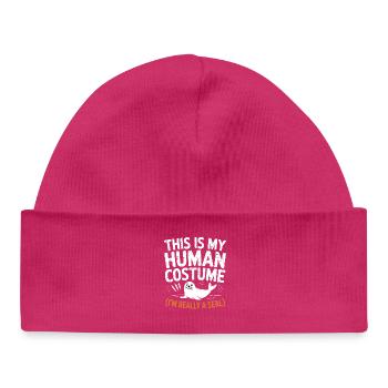 Seal costume pun - Baby Organic Beanie - hot pink - Front