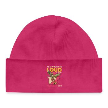 Lauter Groove Gitarrenwitz - Baby Organic Mütze - hot Pink - Vorne