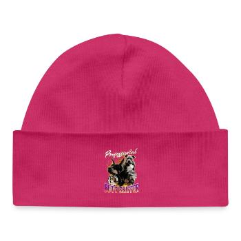 Renifleur professionnel de fesses pirate inportable - Bonnet bébé bio - hot pink - Devant