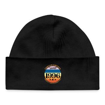 1996 Vintage Birthday Gift 96 Birthday - Baby Organic Beanie - black - Front
