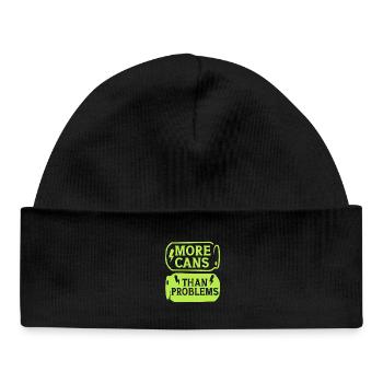 Energy Drink More Cans Than Problems - Baby Organic Beanie - black - Front