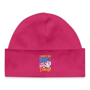 Toilettenverstopfungsmeister Lustiges - Baby Organic Mütze - hot Pink - Vorne